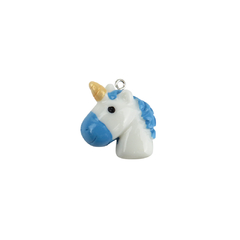 Dijes de Resina Cabeza de Unicornio