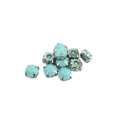 Gemas Engarzada Opaca Redonda 8 mm - ALMACEN DE ARMADO