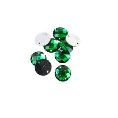 Gemas Para Coser Facetadas Redonda 16 mm x 100/500 unidades