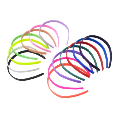 Vinchas Plasticas Surtidas Multicolor de 1 cm - comprar online