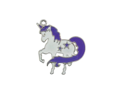 Unicornio con Estrellas Esmaltado x 5 unidades