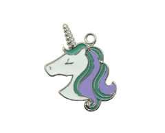 Cabeza de Unicornio Esmaltado x 5 unidades - tienda online