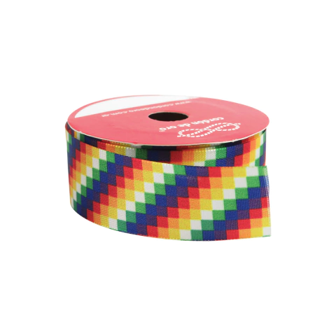 Cinta Bandera Wiphalal 2,5 cm x 10 mt