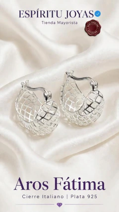 ARO3021 HUGGIES PLATA 925 - comprar online