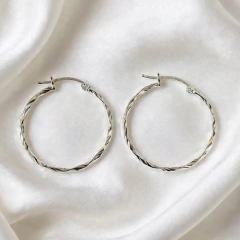 ARO3052 AROS ARGOLLAS PLATA 925 27MM