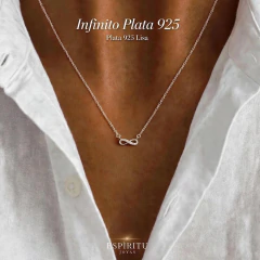 DJ1276 DIJE CADENA INFINITO PLATA 925 - comprar online