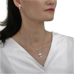 ARO1706 SET/AROS PASANTE DIJE PLATA 925 - comprar online