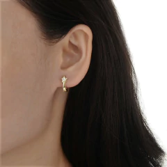 ARO1716 AROS HUGGIES PLATA 925 - Espíritu Joyas Mayorista