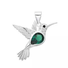 DJ776 DIJE COLIBRI PLATA 925 - tienda online