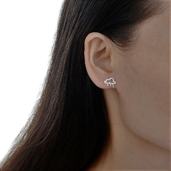 Imagen de ARO1264 AROS PASANTES PLATA 925
