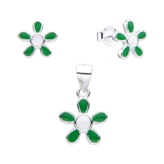 ARO1687 SET/AROS PASANTE DIJE PLATA 925