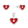 ARO1689 SET/AROS PASANTE DIJE PLATA 925