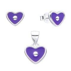 ARO1690 SET/AROS PASANTE DIJE PLATA 925