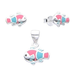 ARO1692 SET/AROS PASANTE DIJE PLATA 925