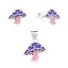 ARO1694 SET/AROS PASANTE DIJE PLATA 925