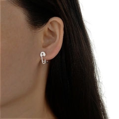 ARO1549 AROS HUGGIES PLATA 925 - comprar online