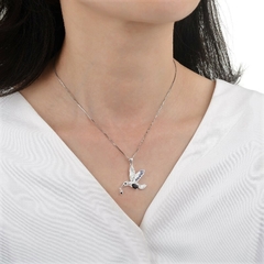 DJ708 DIJE COLIBRI PLATA 925 - Espíritu Joyas Mayorista