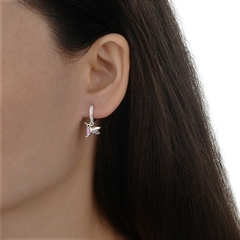 ARO1589 AROS HUGGIES PLATA 925 - Espíritu Joyas Mayorista