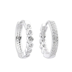 ARO1593 AROS HUGGIES REVERSIBLE PLATA 925