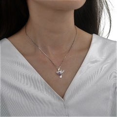 DJ714 DIJE COLIBRI PLATA 925 - Espíritu Joyas Mayorista