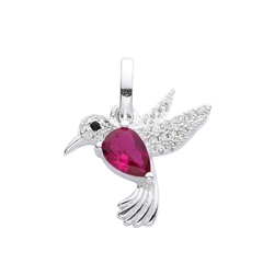 DJ714 DIJE COLIBRI PLATA 925 - tienda online