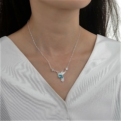 DJ720 DIJE CADENA COLIBRI PLATA 925 - Espíritu Joyas Mayorista