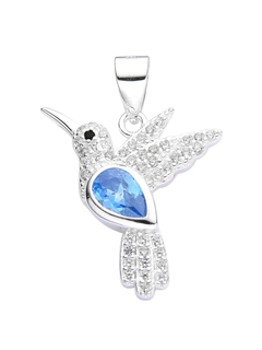 DJ617 DIJE COLIBRI PLATA 925 - Espíritu Joyas Mayorista