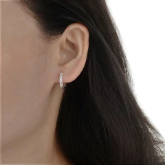 ARO1641 AROS HUGGIES PLATA 925 - comprar online