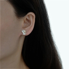 ARO1425 AROS PASANTES PLATA 925 - Espíritu Joyas Mayorista