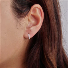 ARO1371 AROS HUGGIES PLATA 925 - comprar online