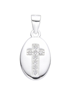 DJ634 DIJE CRUZ PLATA 925 - comprar online