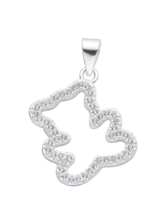 DJ536 DIJE OSO PLATA 925 - comprar online