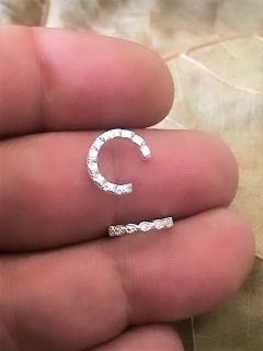 ARO439 CUFF PLATA 925 VENTA X UNIDAD - comprar online