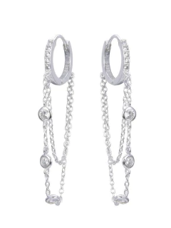 ARO1010 HUGGIES PLATA 925 - comprar online