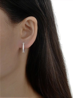 ARO1081 HUGGIES PLATA 925 - Espíritu Joyas Mayorista