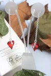 AR0235 - Aros Plata 925 y Cristal WILD HEART