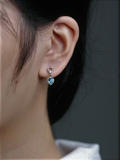 ARO827 AROS PASANTES PLATA 925 CRISTAL