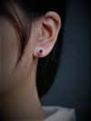 ARO828 AROS PASANTES PLATA 925 CRISTAL