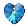 AR0262 - AROS PASANTE PLATA 925 CRISTAL HEART 10MM