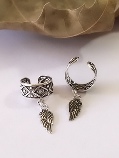 ARO426 CUFF FEATHER PLATA 925 BALI LINEA LIVIANA VENTA X UNIDAD
