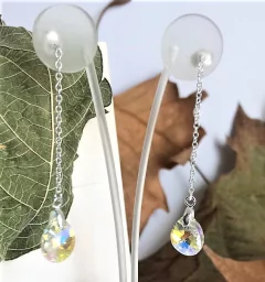 AR0234 - Aros Colgante Plata 925 y Cristal XILION PEAR 6128