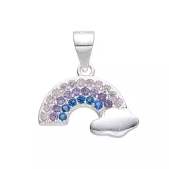 DJ908 DIJE ARCOIRIS PLATA 925