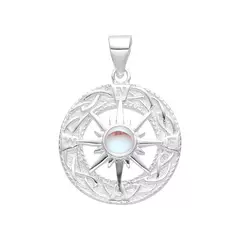 DJ948 DIJE BRUJULA SOL PLATA 925 - comprar online
