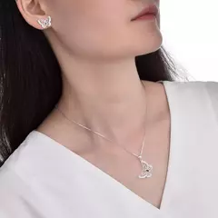 ARO2419 SET/AROS PASANTE DIJE PLATA 925 - tienda online