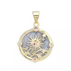 DJ965 DIJE COSMOS PLATA 925 - comprar online