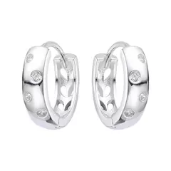 ARO2440 AROS HUGGIES PLATA 925 - Espíritu Joyas Mayorista