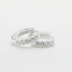 ARO2484 AROS HUGGIES PLATA 925 - Espíritu Joyas Mayorista