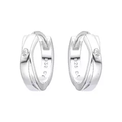 ARO2549 AROS HUGGIES PLATA 925 - comprar online