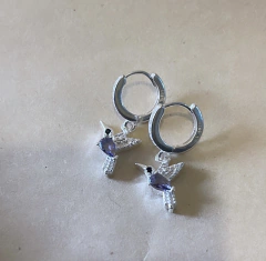 ARO1531 AROS HUGGIES PLATA 925 - tienda online