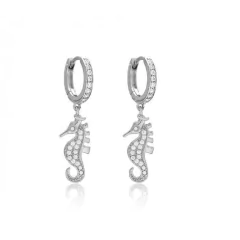 AR0260 AROS ARGOLLA DIJE PLATA 925 RODINADO Y ZIRCONIA - comprar online